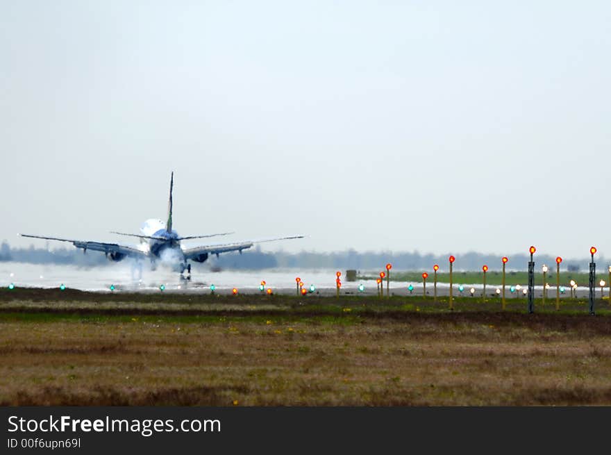 Plane and lights