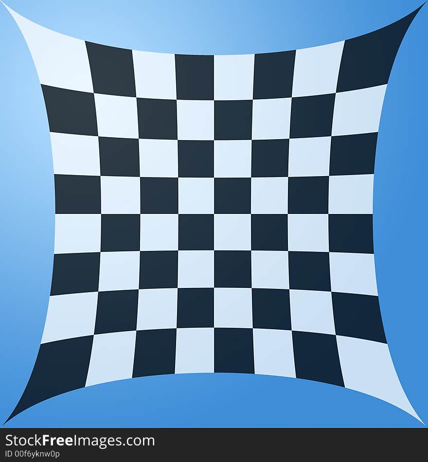 Background of a chessboard handkerchief waveing through the air. Background of a chessboard handkerchief waveing through the air.