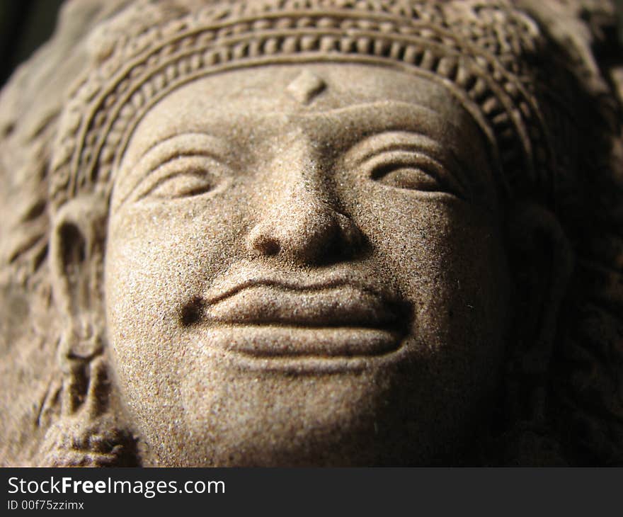 Macro shot of buddha statuette