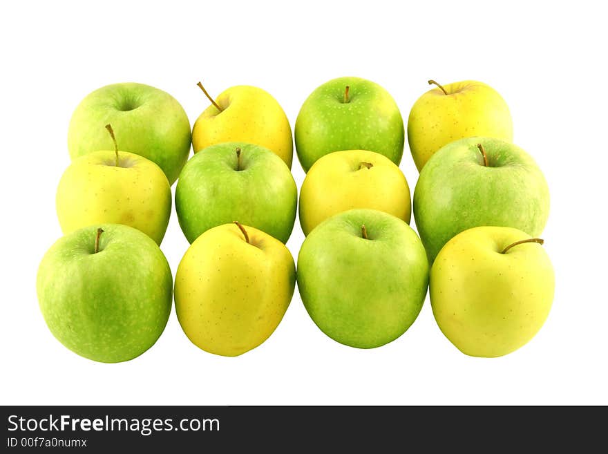 Green And Yellow Apples