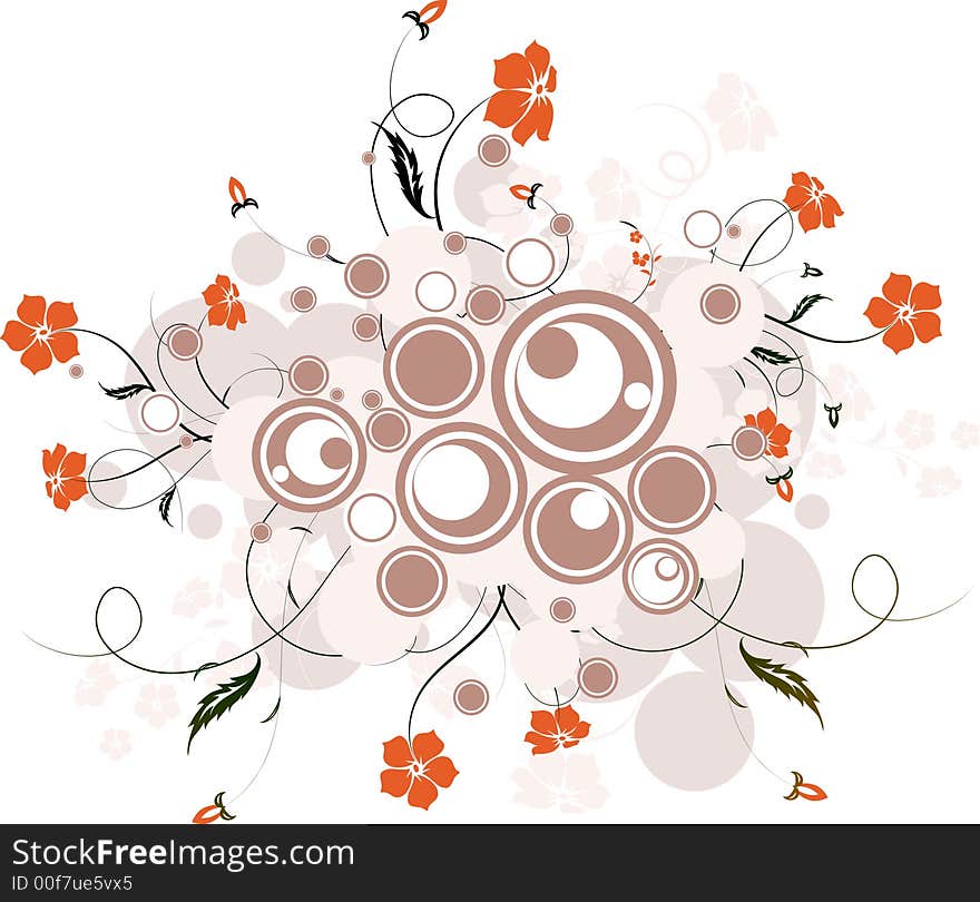 Floral background. Illustration can be used for different purposes