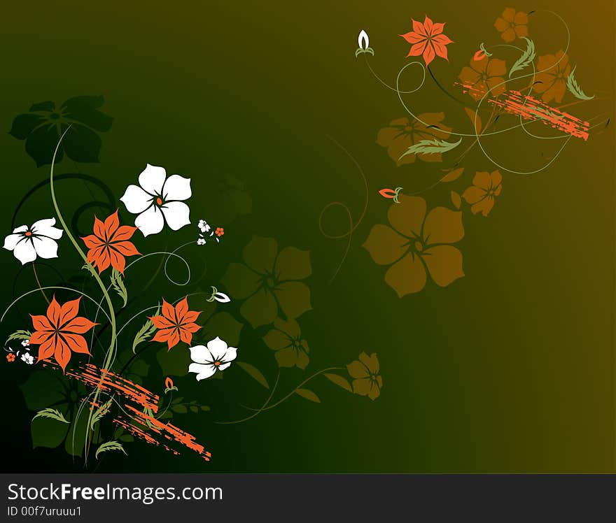 Floral background. Illustration can be used for different purposes