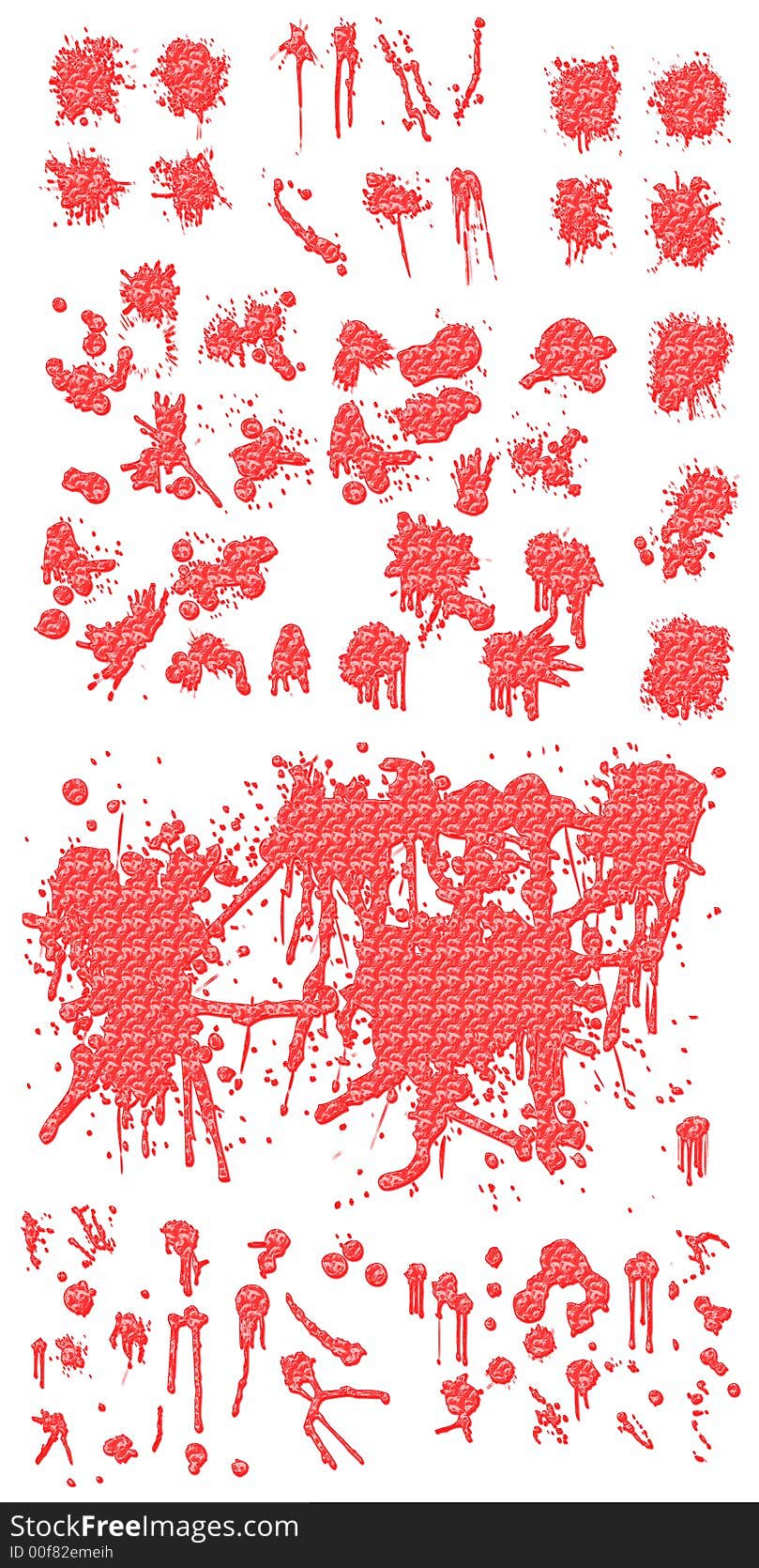 Blood splatters illustrations