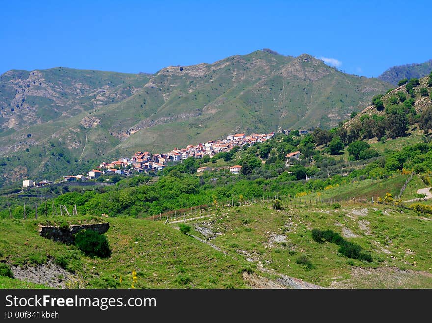 Small mediterranean village