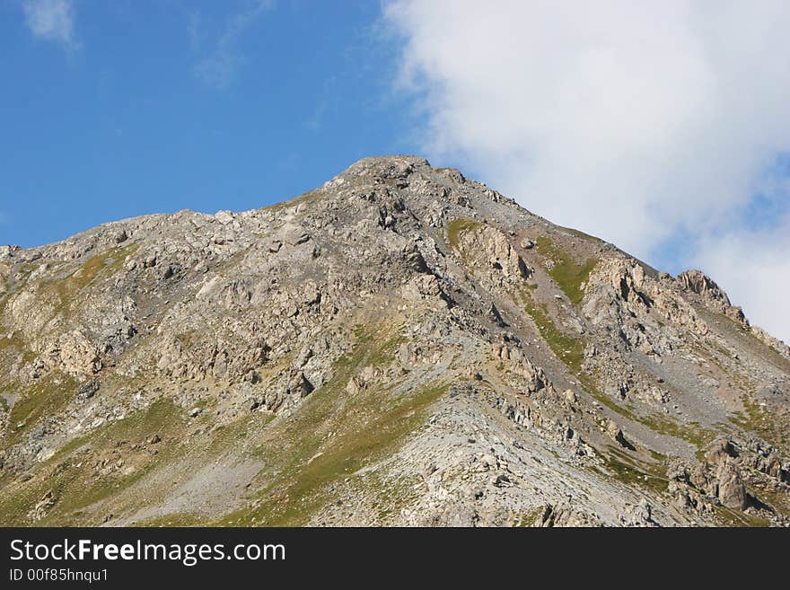 Some mountains seen in the Alps. Some mountains seen in the Alps