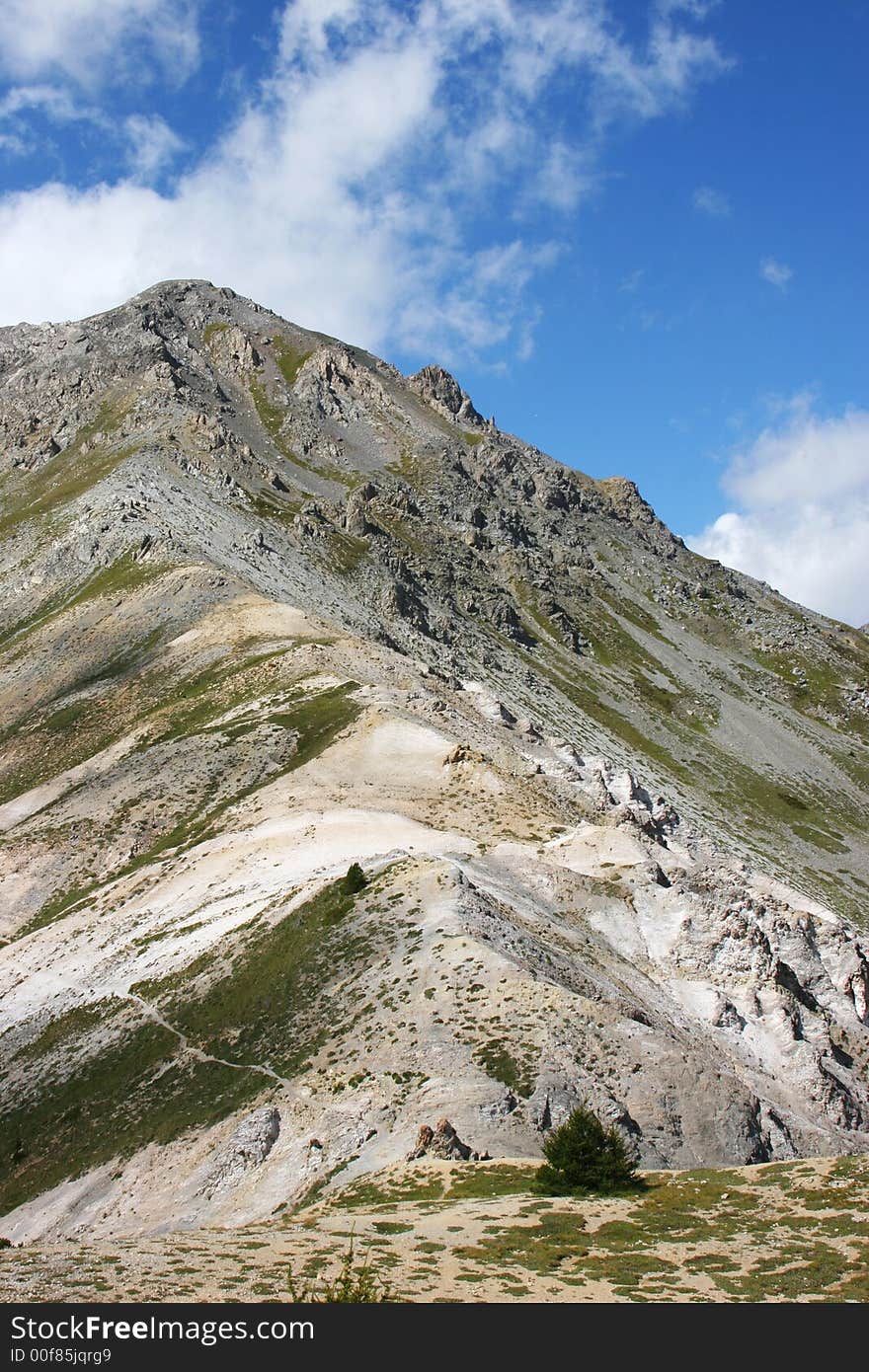 Some mountains seen in the Alps. Some mountains seen in the Alps