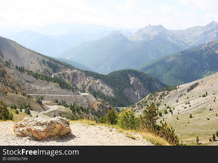 Some mountains seen in the Alps. Some mountains seen in the Alps