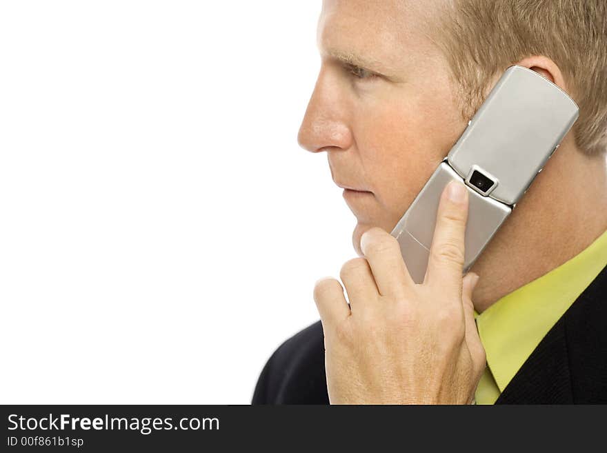 Businessman with phone