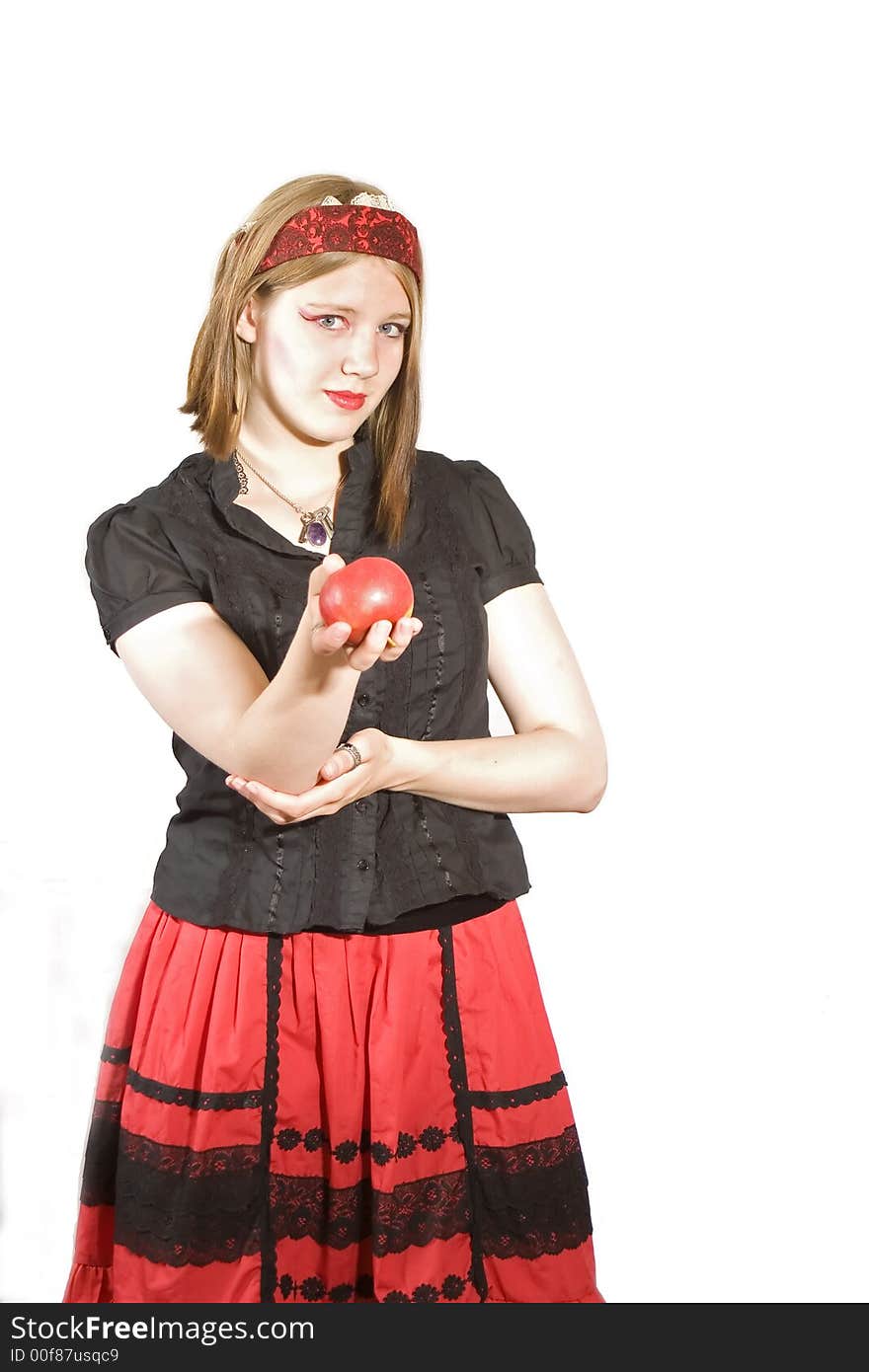 Girl Offering Apple