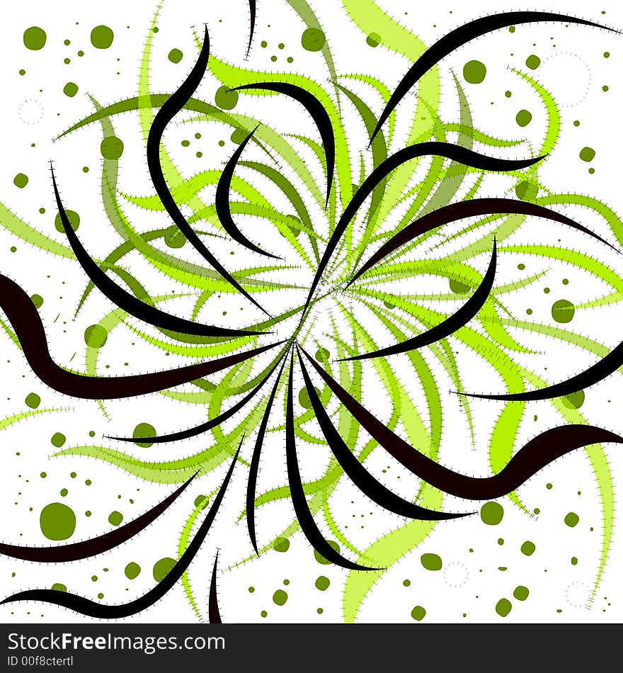 Abstract green long leaf background. Abstract green long leaf background