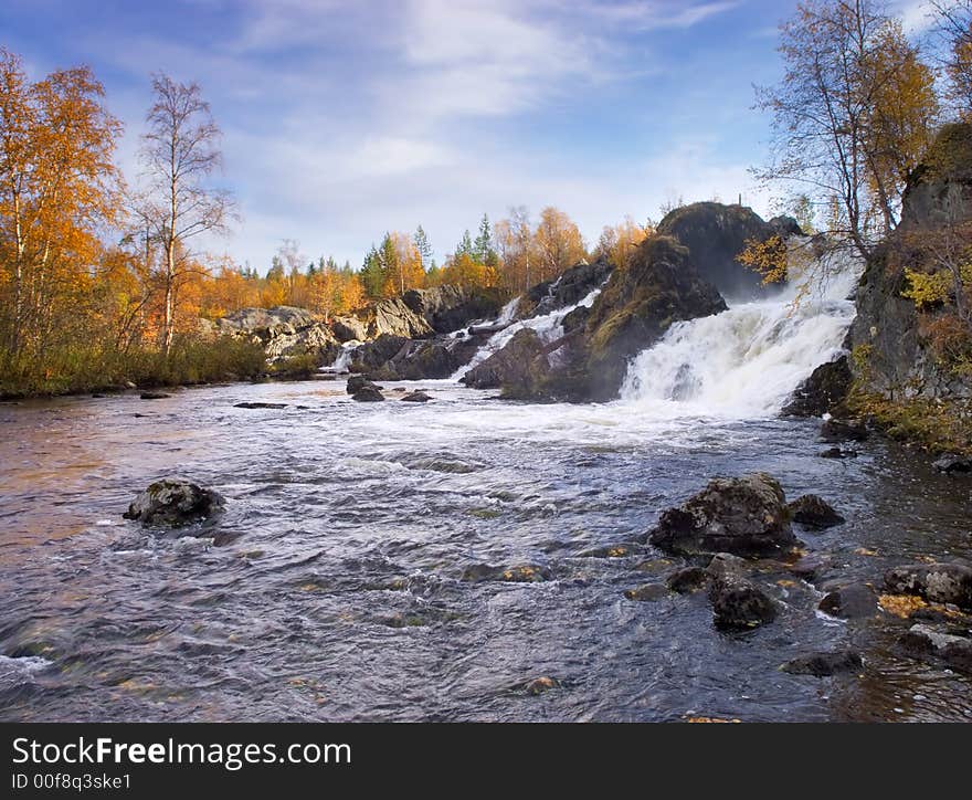 Falls in the autumn in the north of the Europe. Falls in the autumn in the north of the Europe