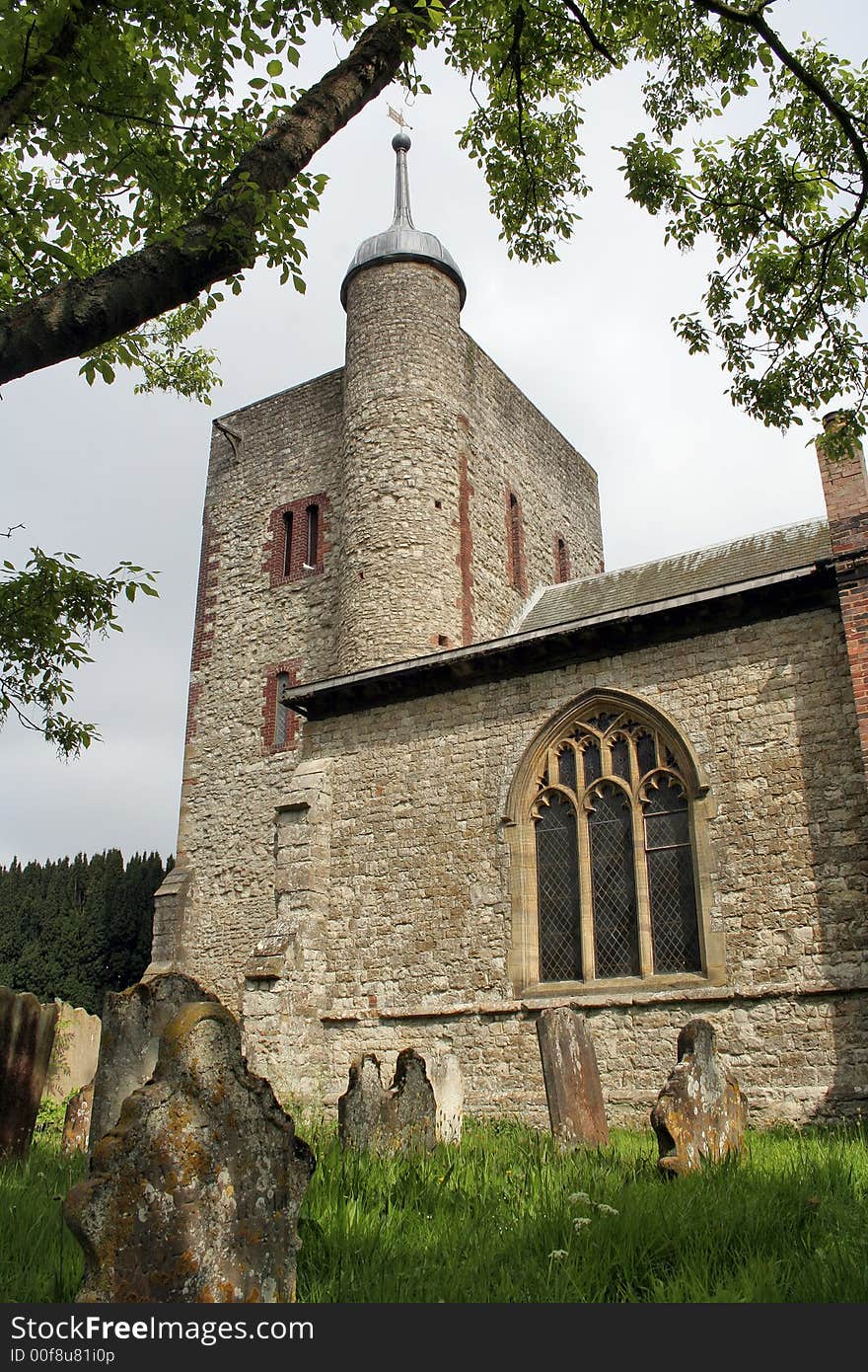 Norman church in English villa