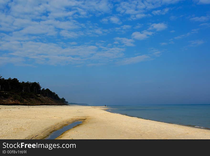 Blue landscape Baltic Sea wallpaper postcart water. Blue landscape Baltic Sea wallpaper postcart water