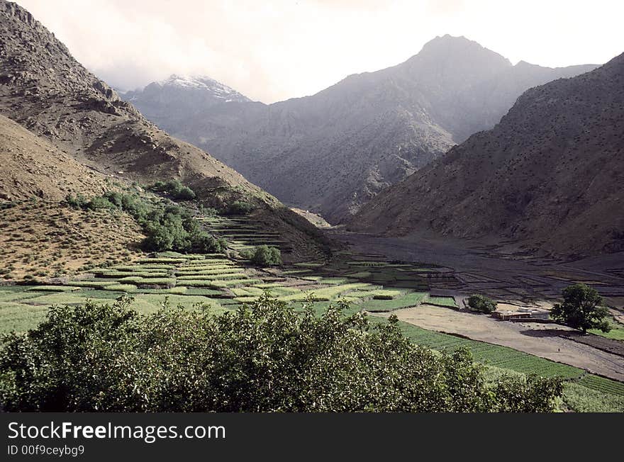 High atlas mountains morocca africa