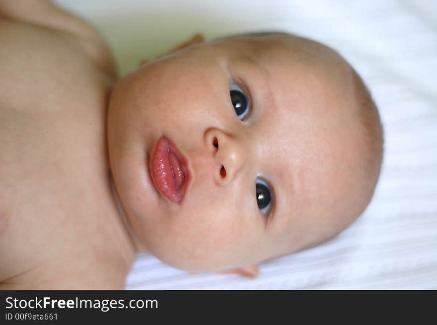 A charming portrait of a little baby boy.  He is 2.5 months old in this series. A charming portrait of a little baby boy.  He is 2.5 months old in this series.