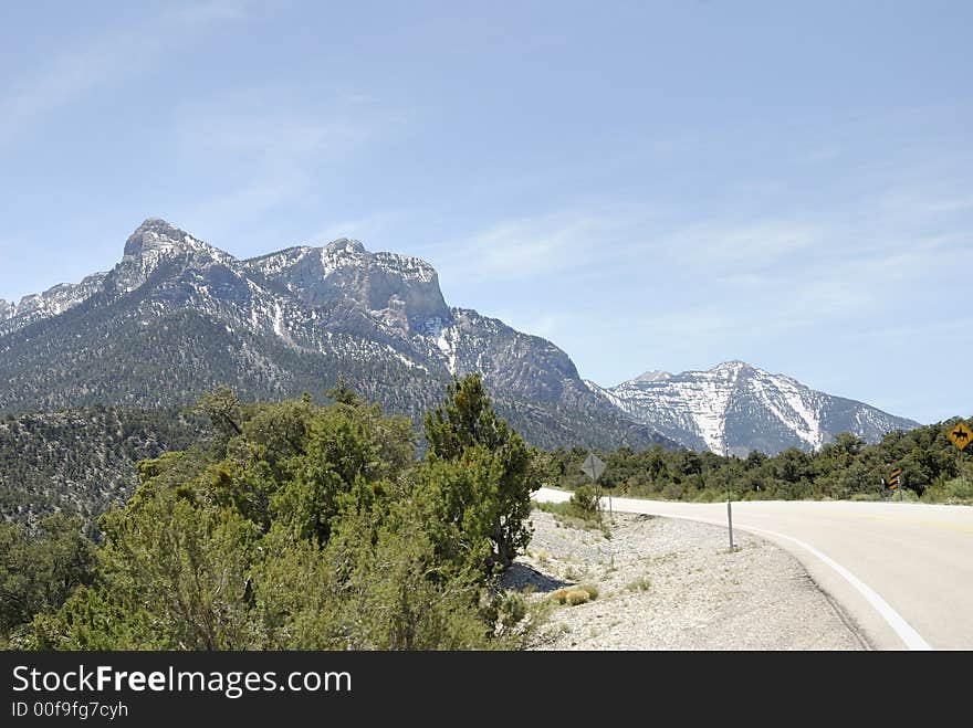 Leaving mount charlston