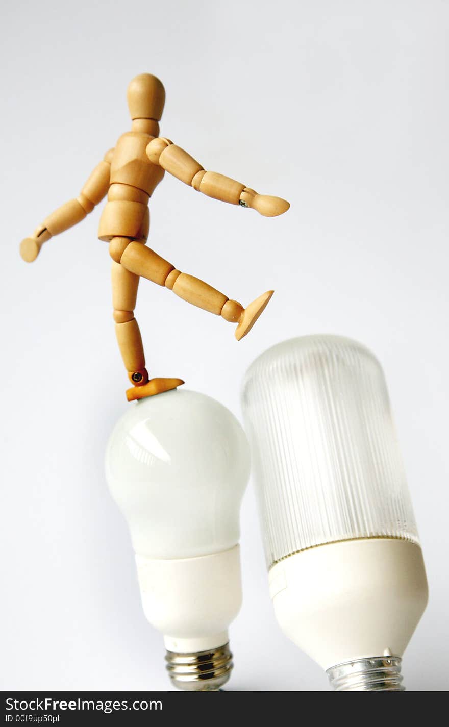 Mannequin On Lightbulb