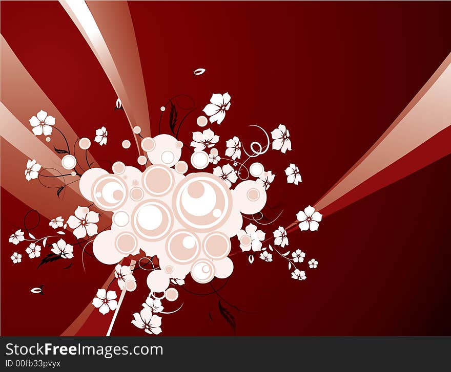 Floral background. Illustration can be used for different purposes