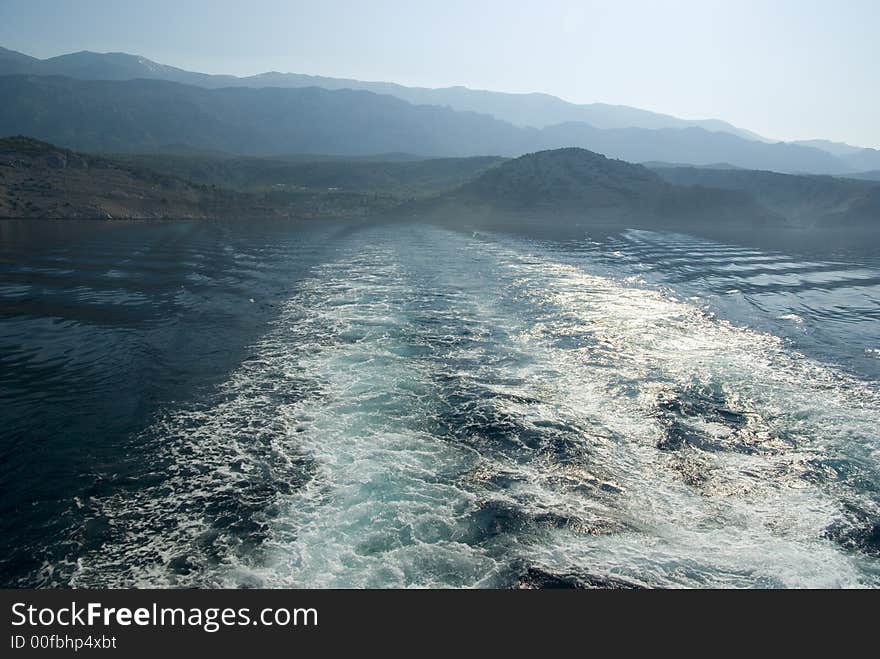 Sea View From Boat.