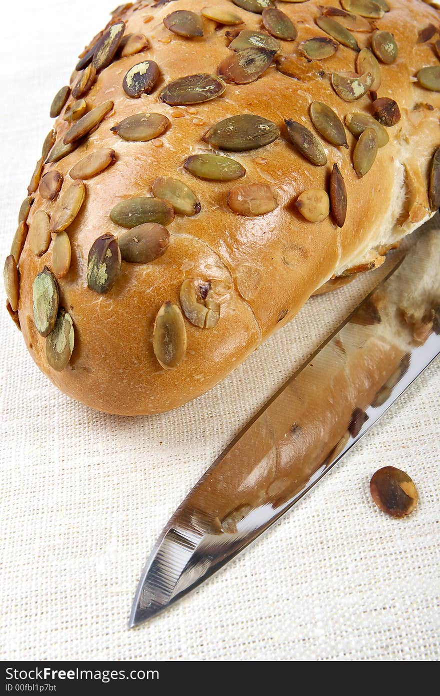 Pumpkin bread with seeds-nutritious product of rough grinding