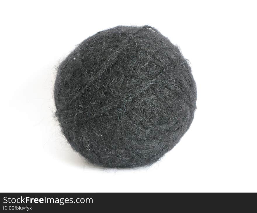 Black Ball Of Wool Threads