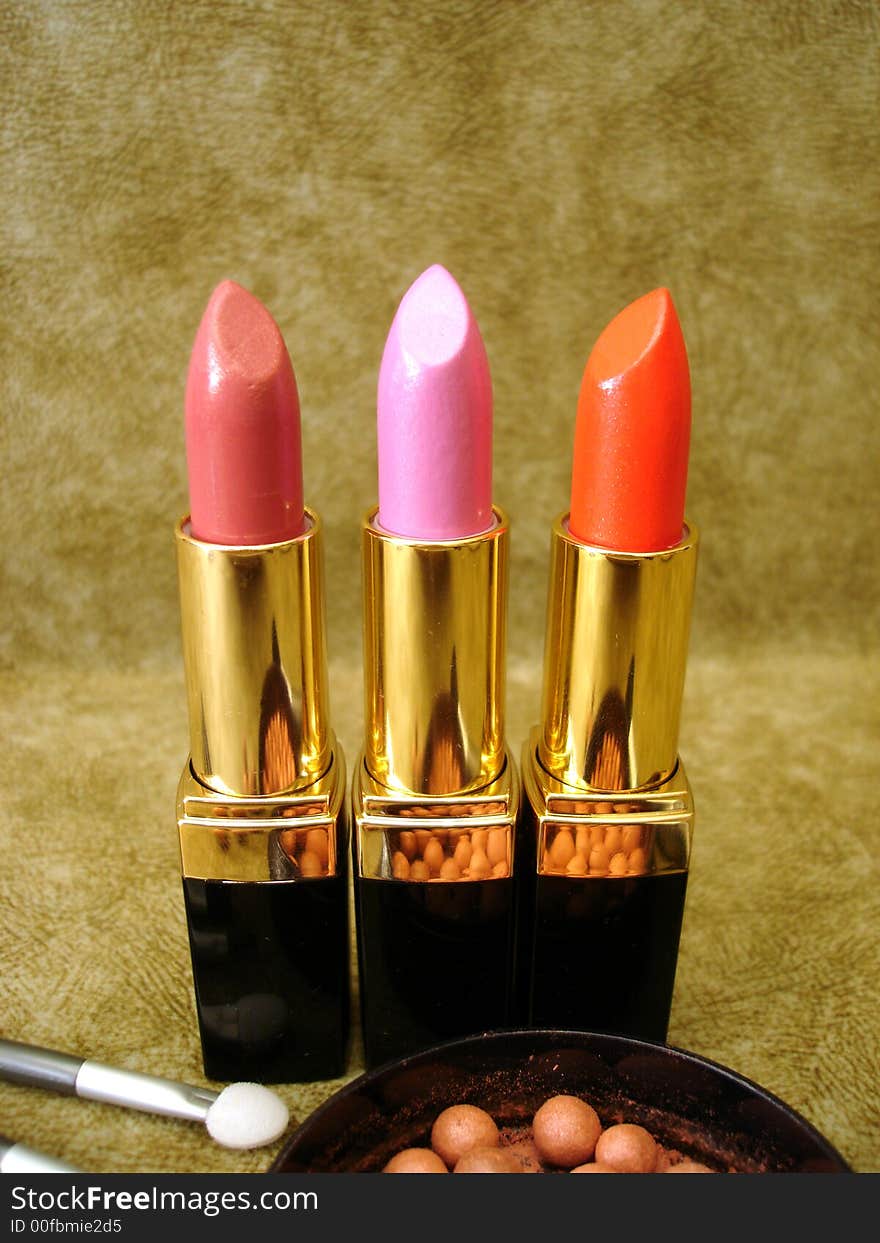 Three lipsticks