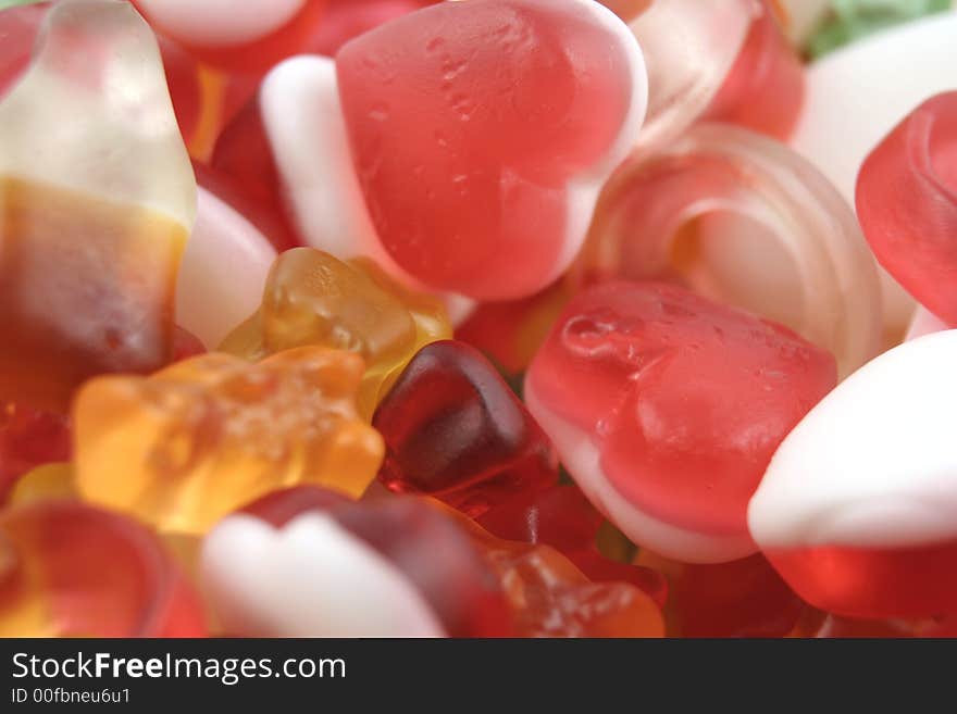 Close up of jelly sweets