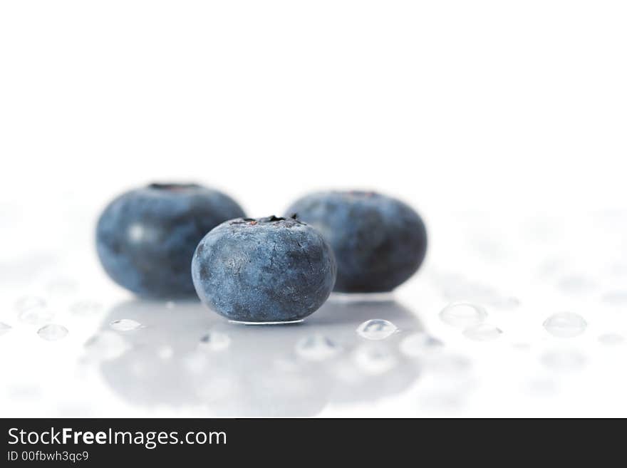 Berries And Water Drops