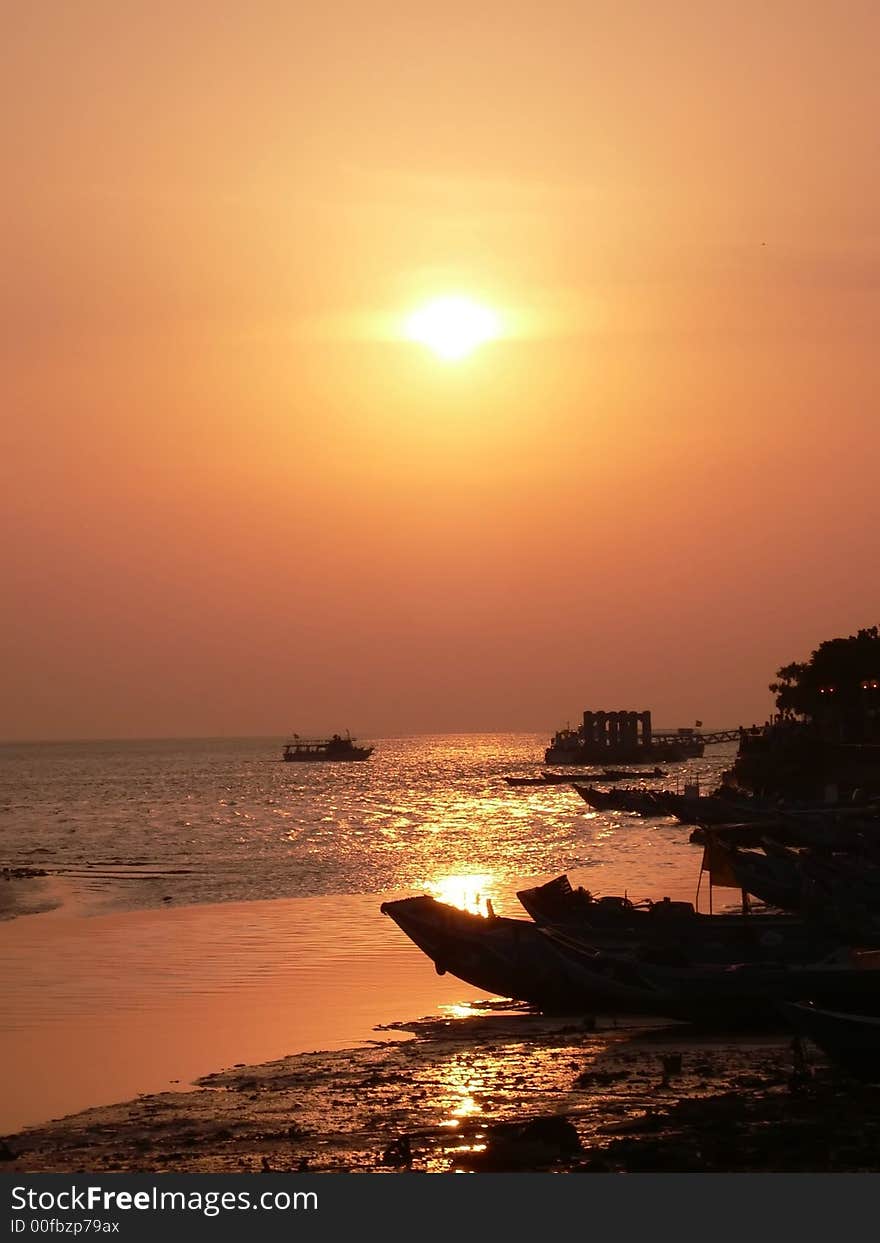 Sunset at Danshui