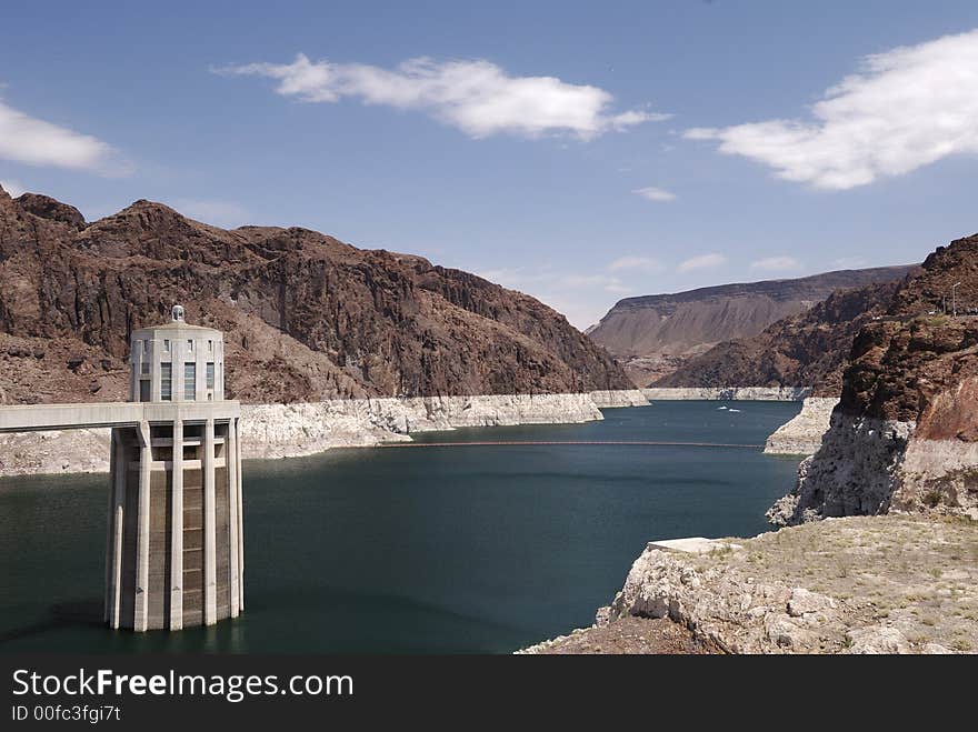 Scenic look from the hoover dam. Scenic look from the hoover dam