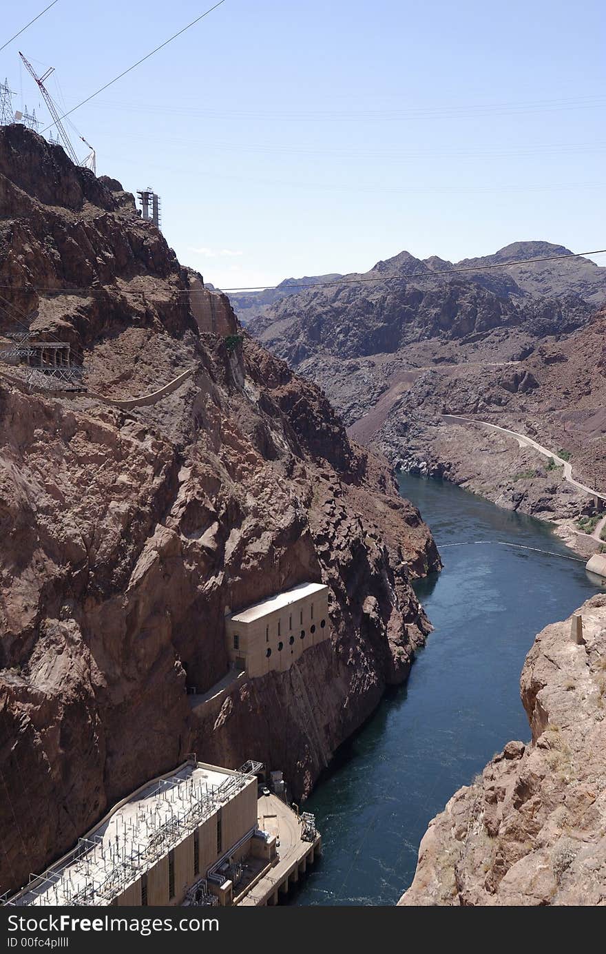 A look from the hoover dam. A look from the hoover dam