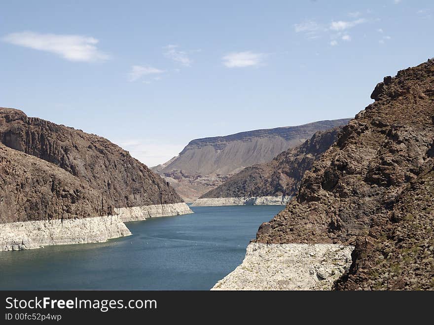 The hoover dam in america. The hoover dam in america