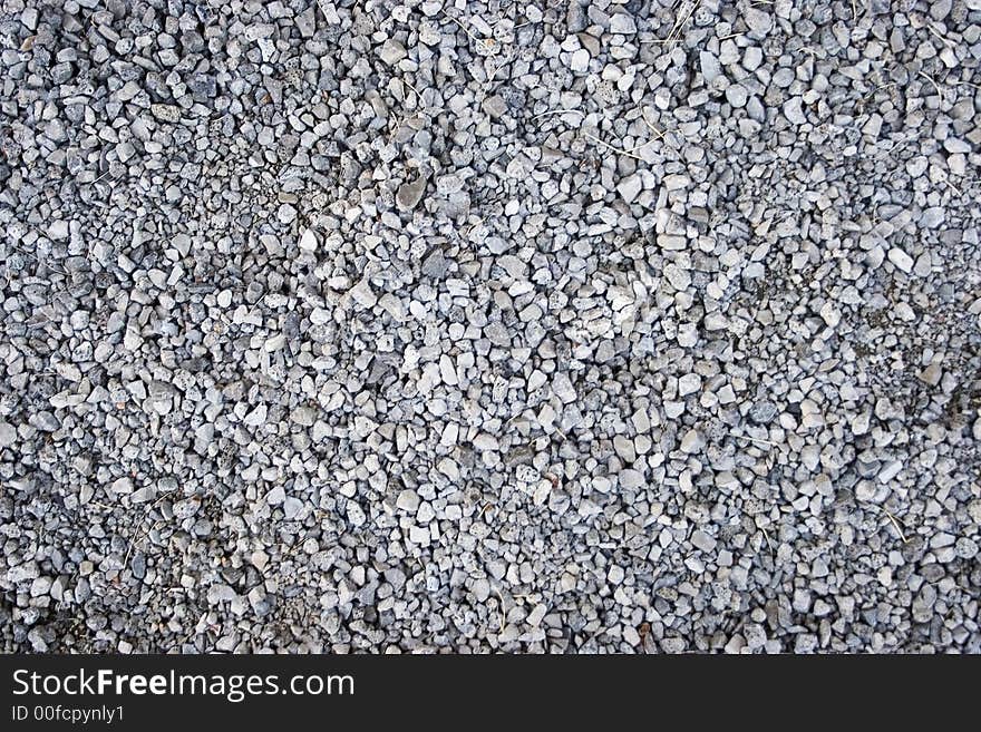 Pebbles outside as a texture