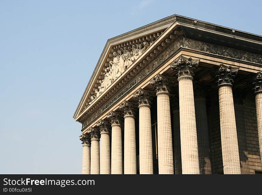 Church of Madeleine in Paris, dedicated to Mary Magdalene