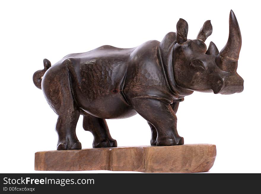 Wooden rhinocerus