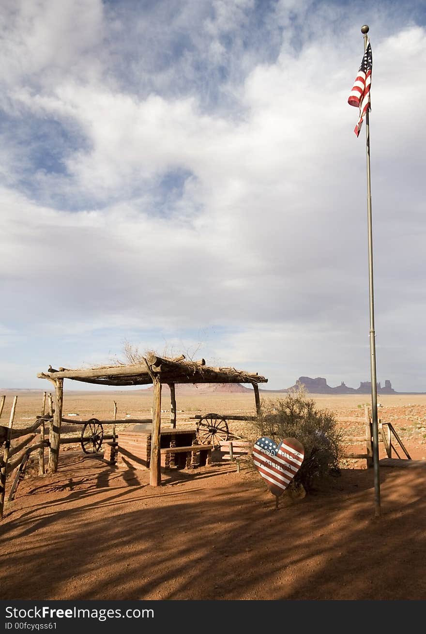 Old trade post near Monument Valley, Utah, USA