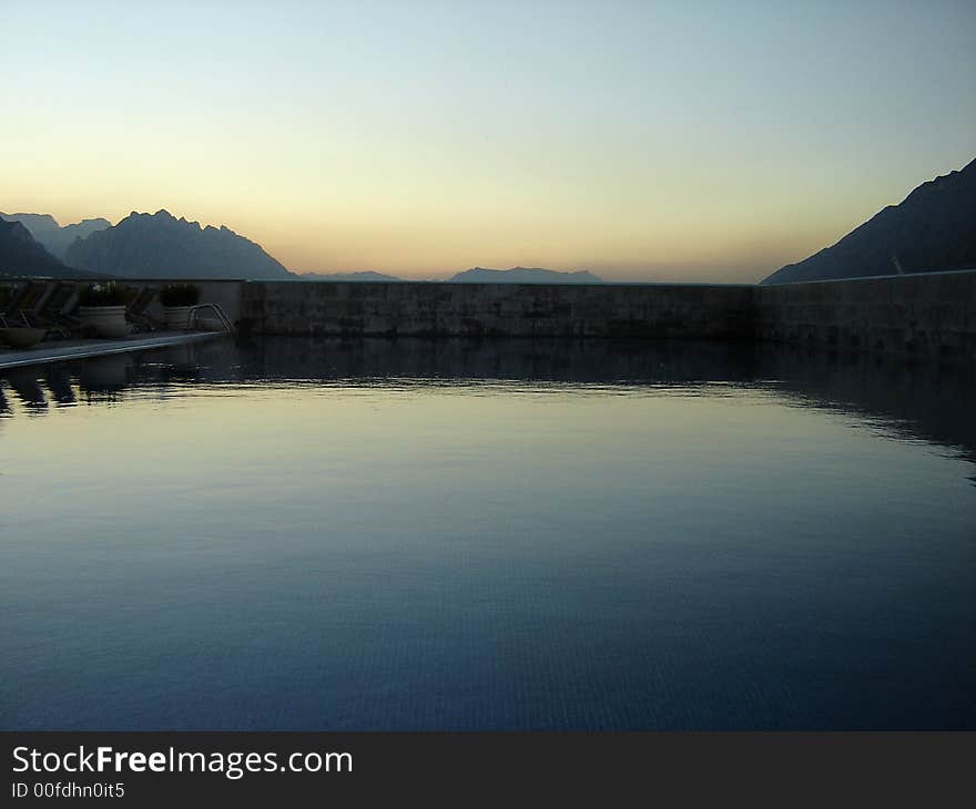 Pool in a terrace