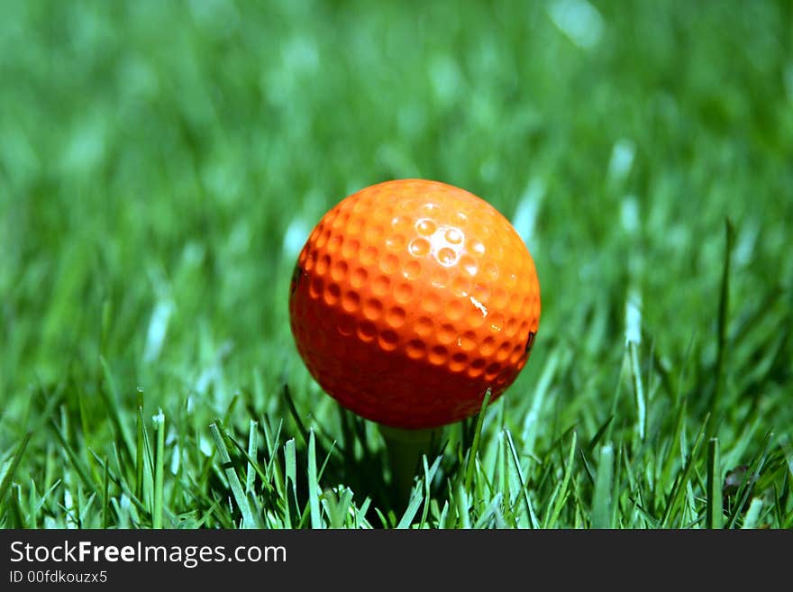 An Orange Golf Ball