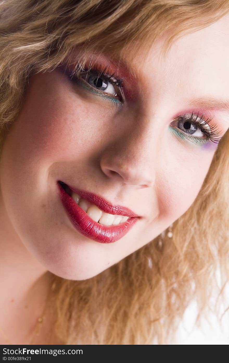 A beauty model portrait taken in the studio. A beauty model portrait taken in the studio