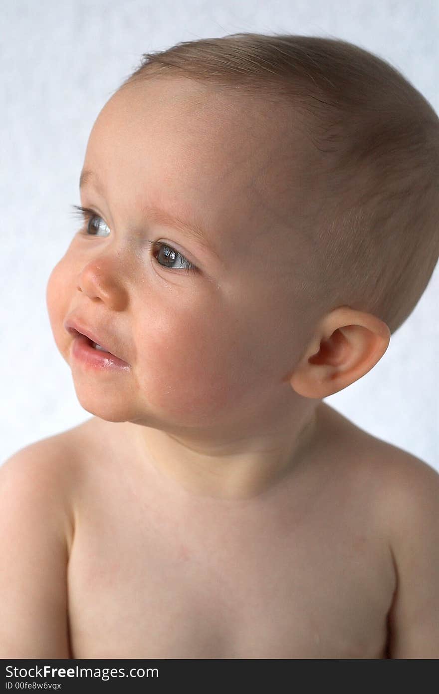 Image of a happy, smiling baby. Image of a happy, smiling baby