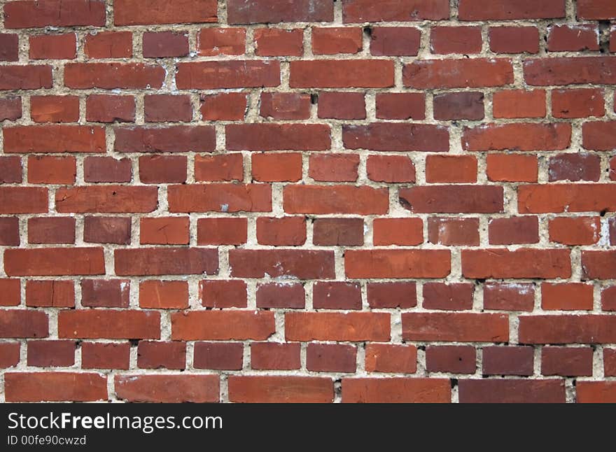 Red wall texture from old bricks. Red wall texture from old bricks