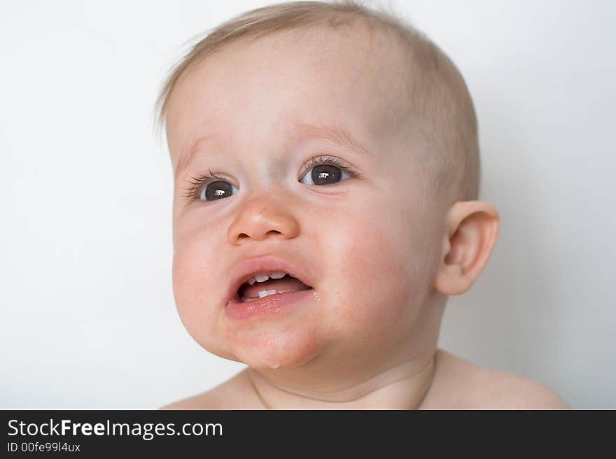 Image of a happy, smiling baby. Image of a happy, smiling baby