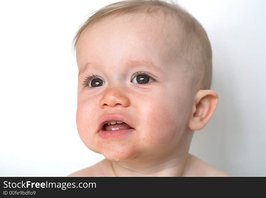 Image of a happy, smiling baby. Image of a happy, smiling baby