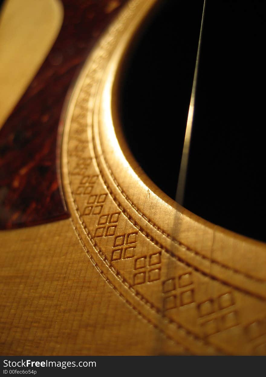 Acoustic Guitar Close Up