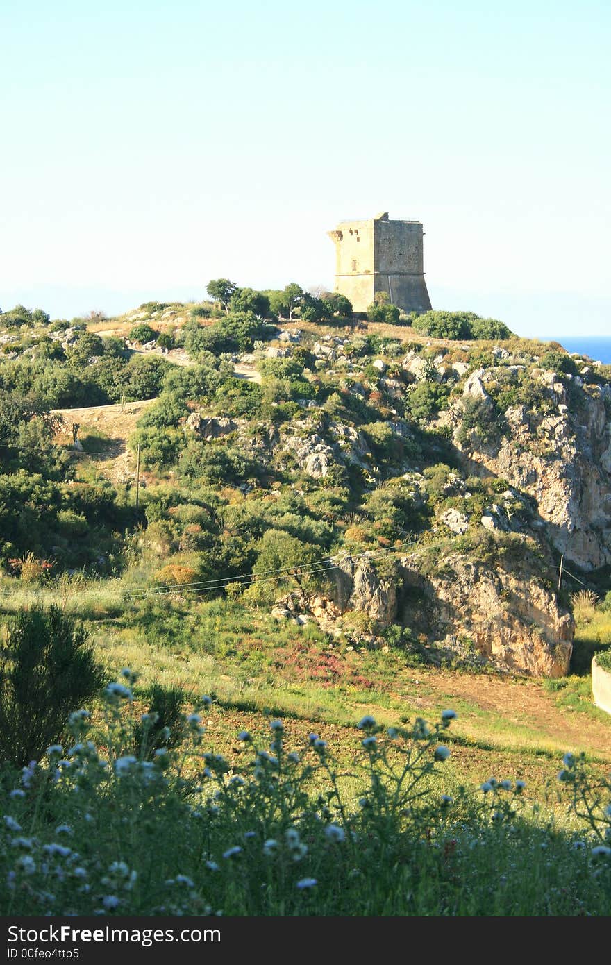 Amcient Normand construction. Architecture, history. sicliy, Italia. Mediterranean lanmdscape. Amcient Normand construction. Architecture, history. sicliy, Italia. Mediterranean lanmdscape.