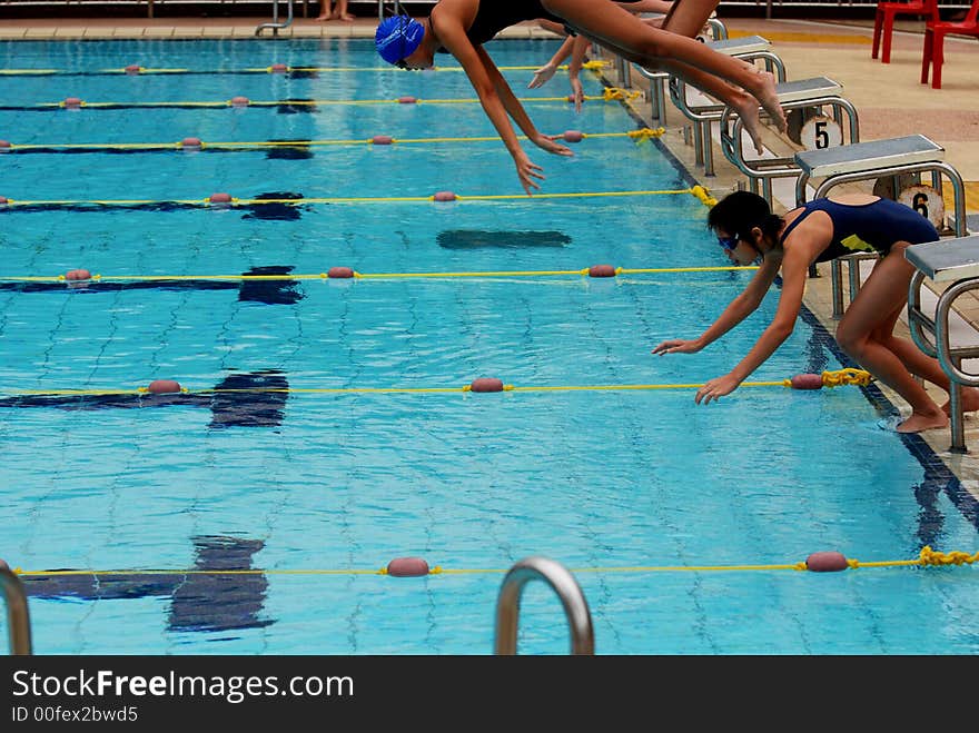 Swimming competition