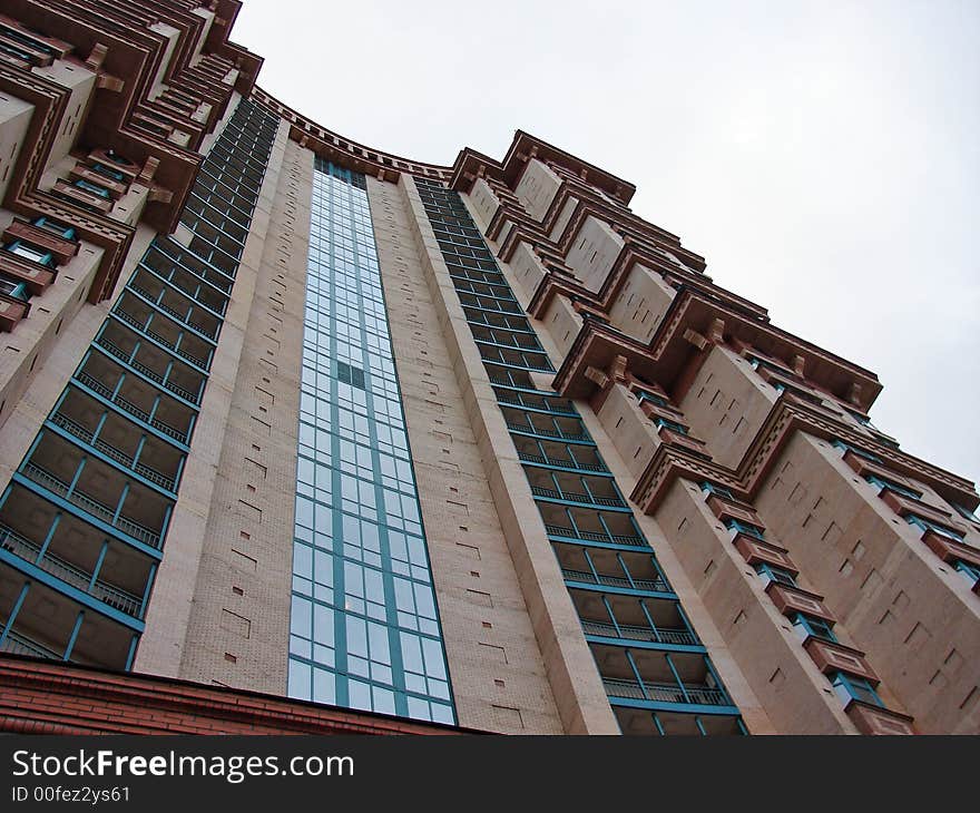 Building-tower in the city