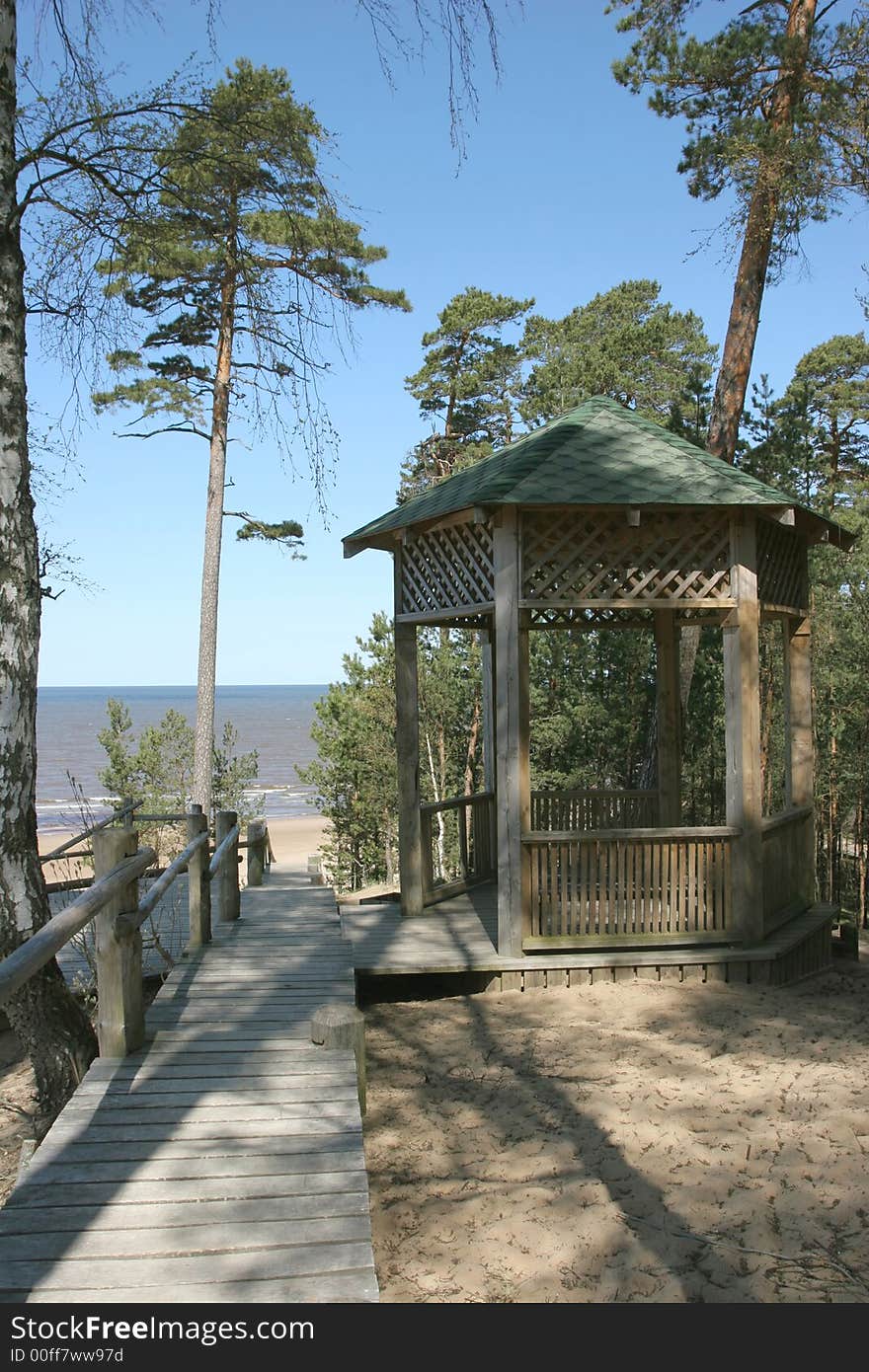 Photo of a Baltic sea coast. Photo of a Baltic sea coast