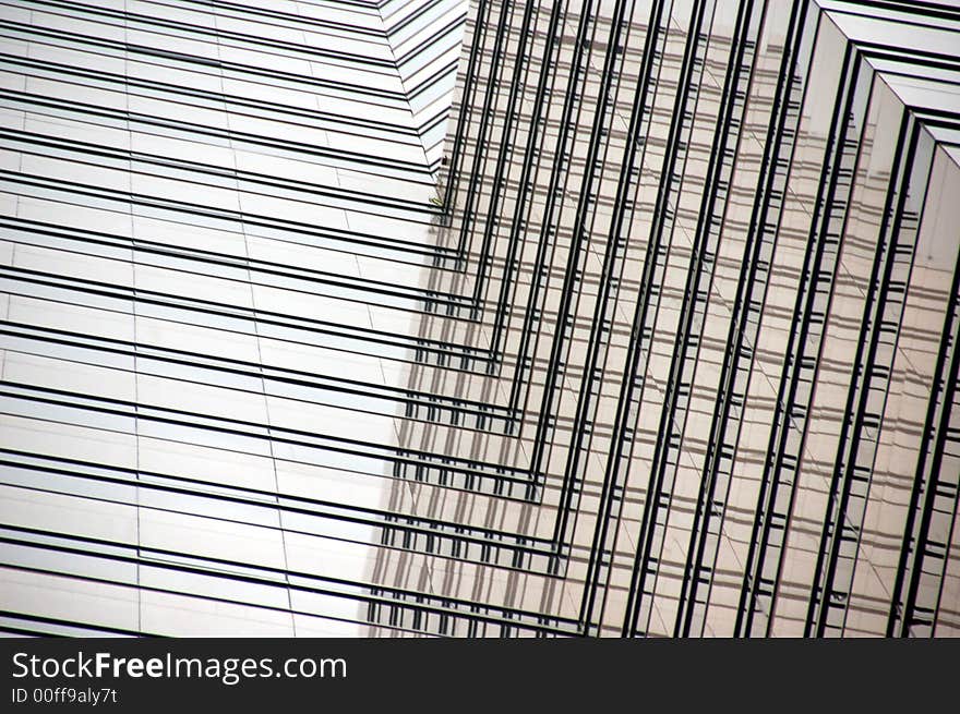 Abstract of high rised building with reflections. Abstract of high rised building with reflections