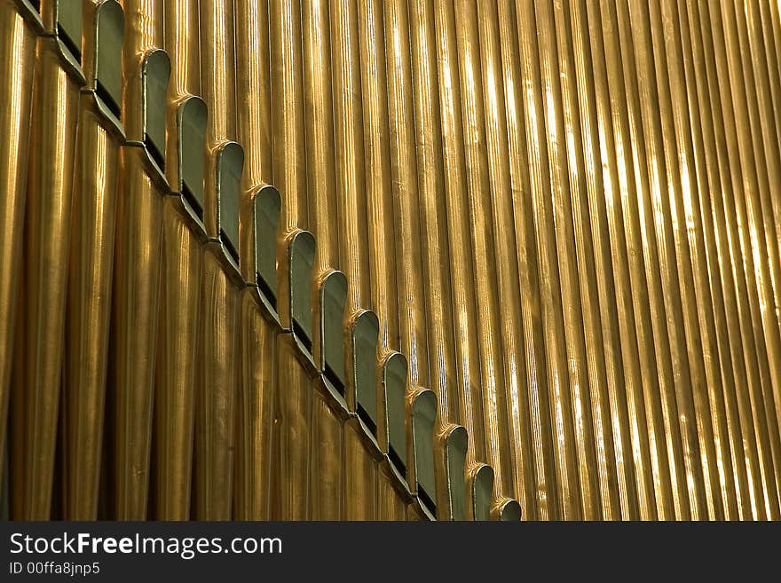 Traditional organ pipes in Minsk